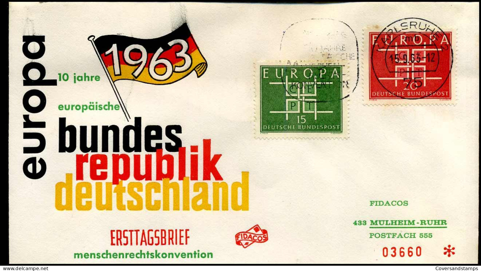 Bundespost  - FDC - Europa CEPT 1963 - 1963