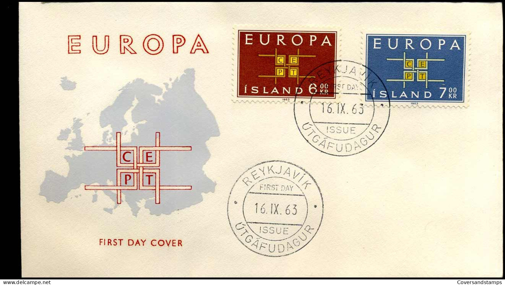 Island  - FDC - Europa CEPT 1963 - 1963