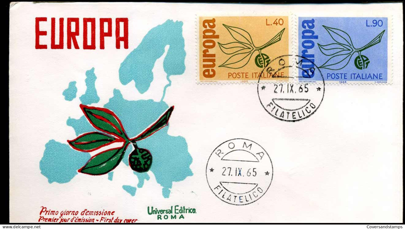 Italia - FDC - Europa CEPT 1965 - 1965