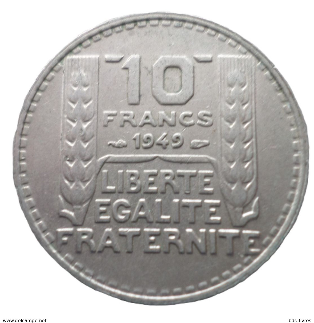 FRANCE.... 10 Francs Turin  Cupronickel, Petite Tête -année 1949    Pièce Non Nettoyée - Et Patinée (voir Images) - 10 Francs