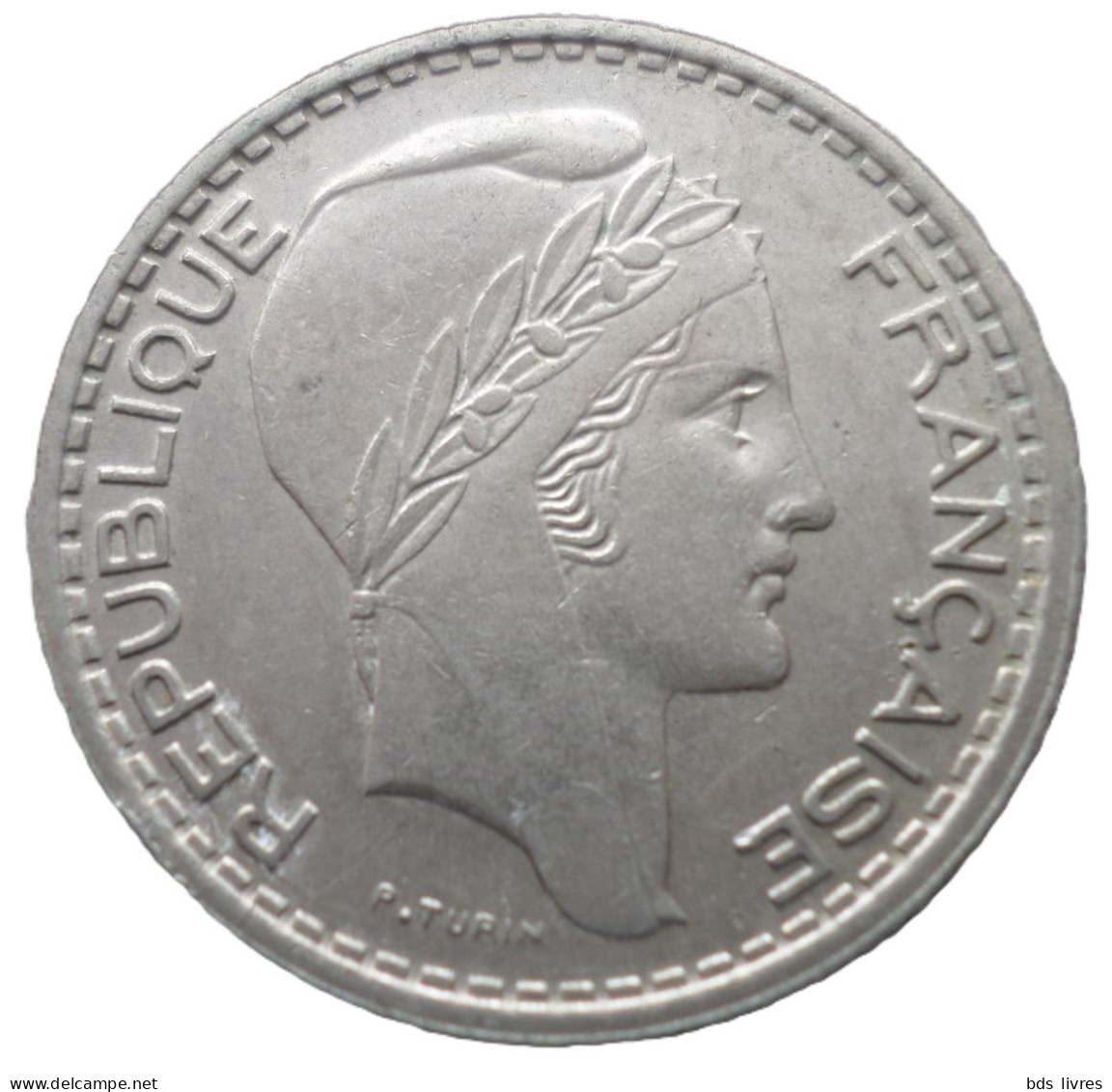 FRANCE.... 10 Francs Turin  Cupronickel, Petite Tête -année 1949    Pièce Non Nettoyée - Et Patinée (voir Images) - 10 Francs