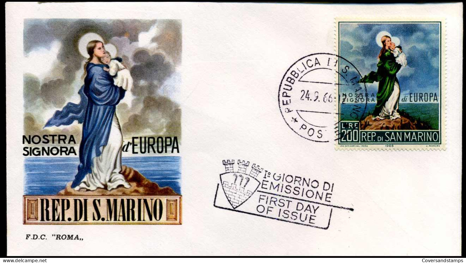 San Marino - FDC - Europa CEPT 1966 - 1966