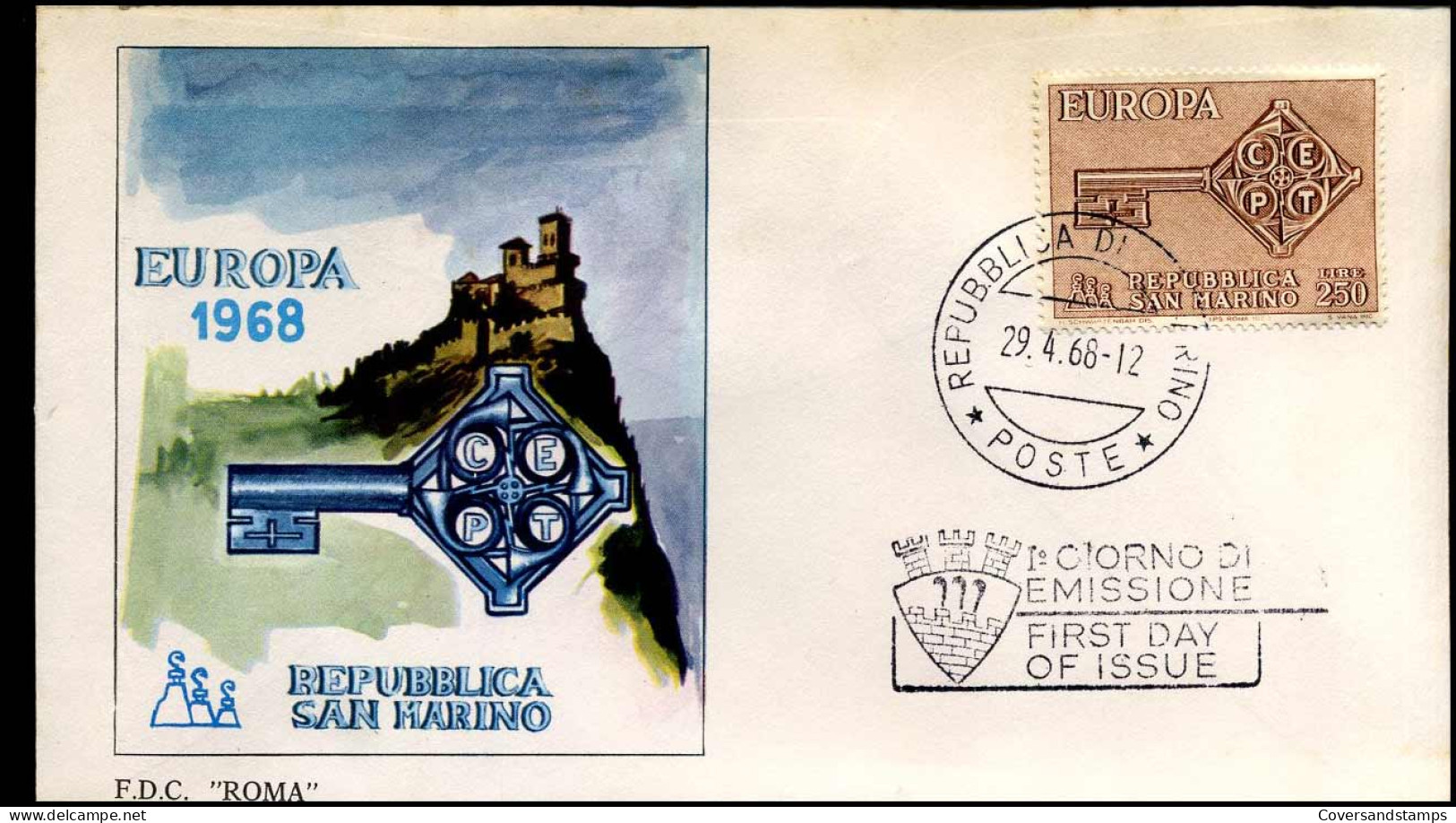 San Marino - FDC - Europa CEPT 1968 - 1968