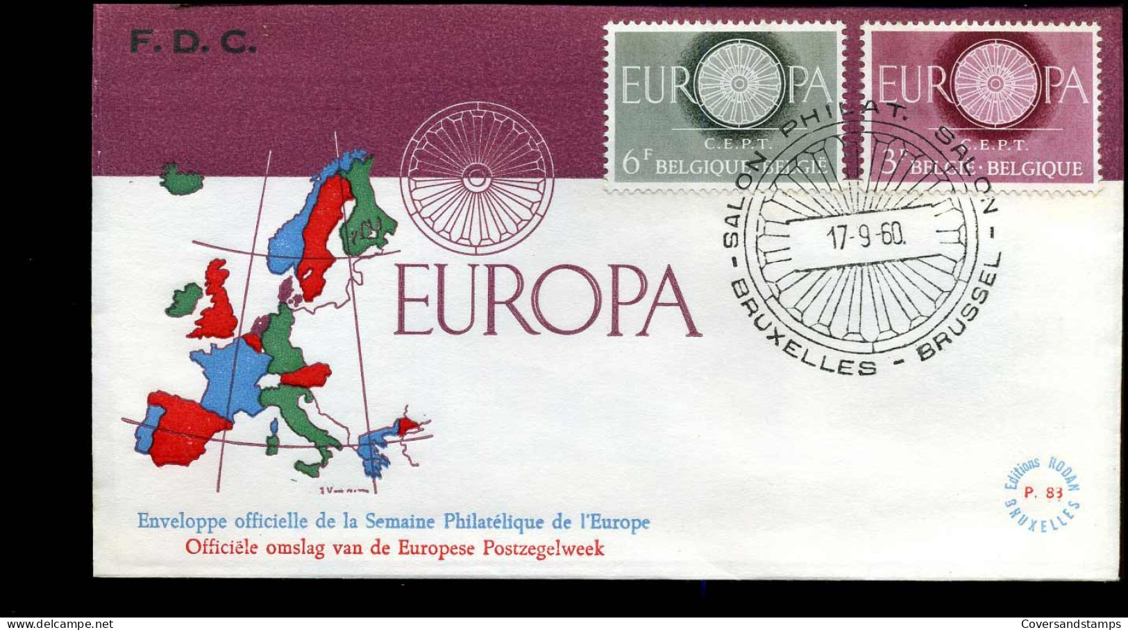 België - FDC - Europa CEPT 1960 - 1960