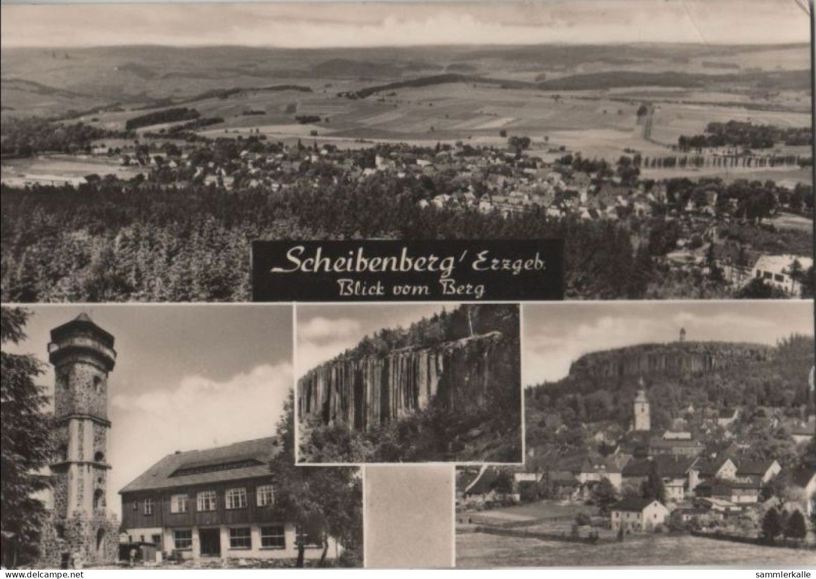 53379 - Scheibenberg - 4 Teilbilder - 1971 - Scheibenberg