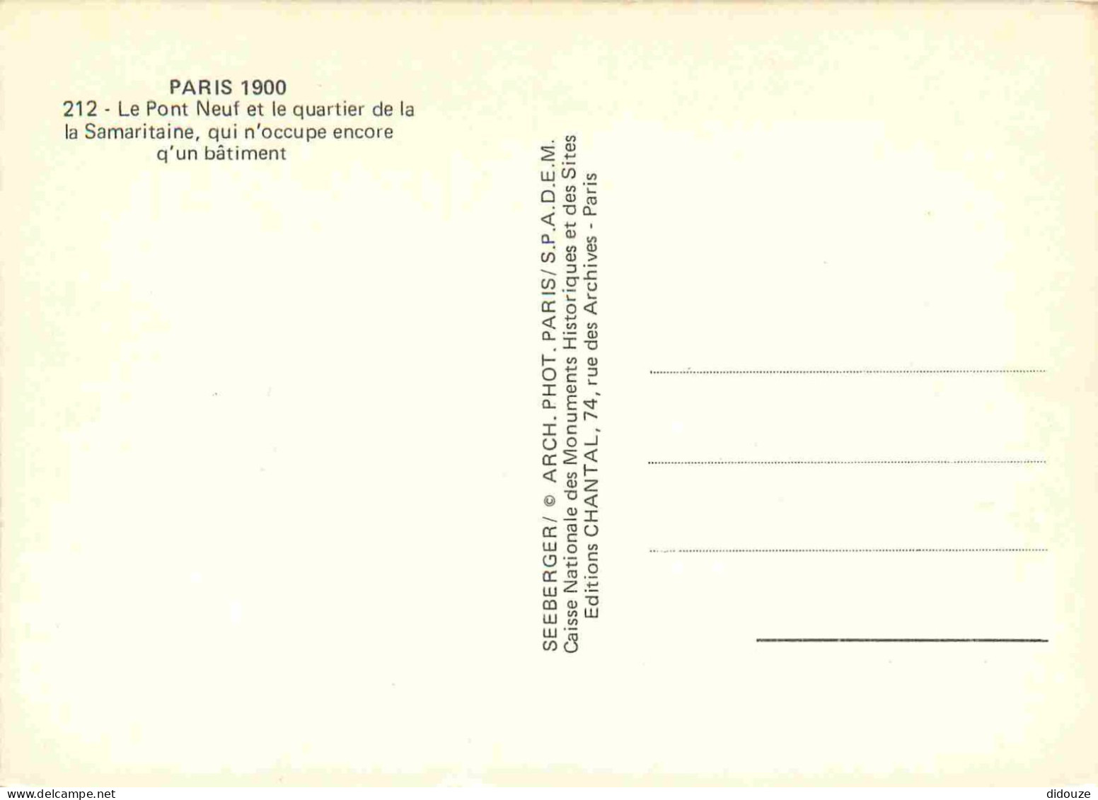 Reproduction CPA - 75 Paris - Le Pont Neuf Et Le Quartier De La La Samaritaine Qui N'occupe Encore Q'un Bâtiment - Paris - Non Classificati