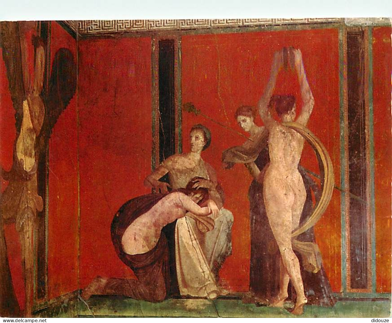 Art - Peinture Antique - Italie - Pompei - Villa Dei Misteri - Donna Flagellata E Baccante Nuda - Femme Flagellée Et Bac - Antiquité