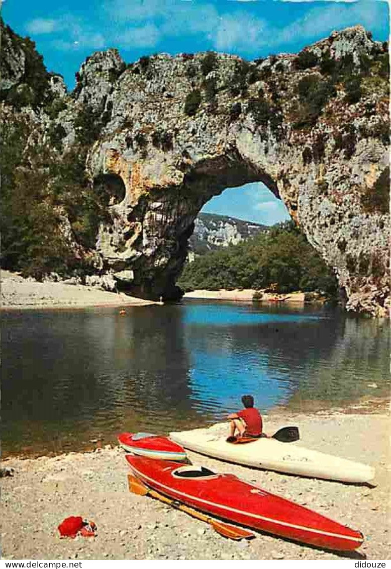 07 - Ardèche - Gorges De L'Ardèche - Le Pont D'Arc - Canoë Kayak - CPM - Voir Scans Recto-Verso - Vallon Pont D'Arc