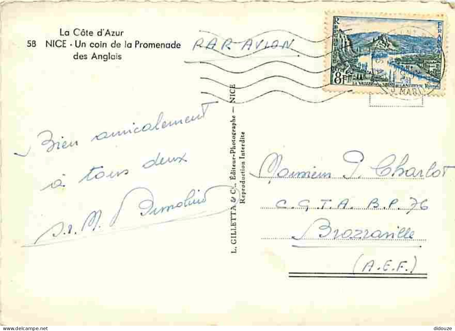 06 - Nice - Un Coin De La Promenade Des Anglais - Automobiles - CPM - Voir Scans Recto-Verso - Transport (road) - Car, Bus, Tramway