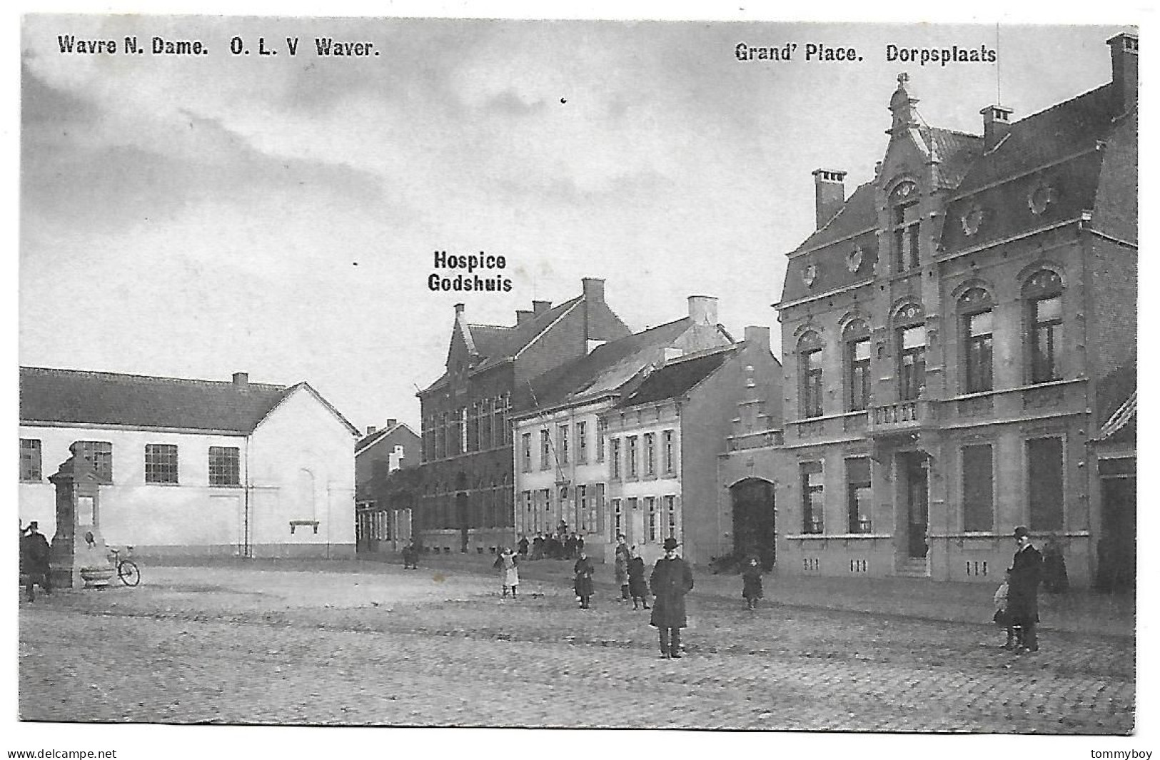 CPA Wavre N. Dame, Dorpsplaats - Sint-Katelijne-Waver