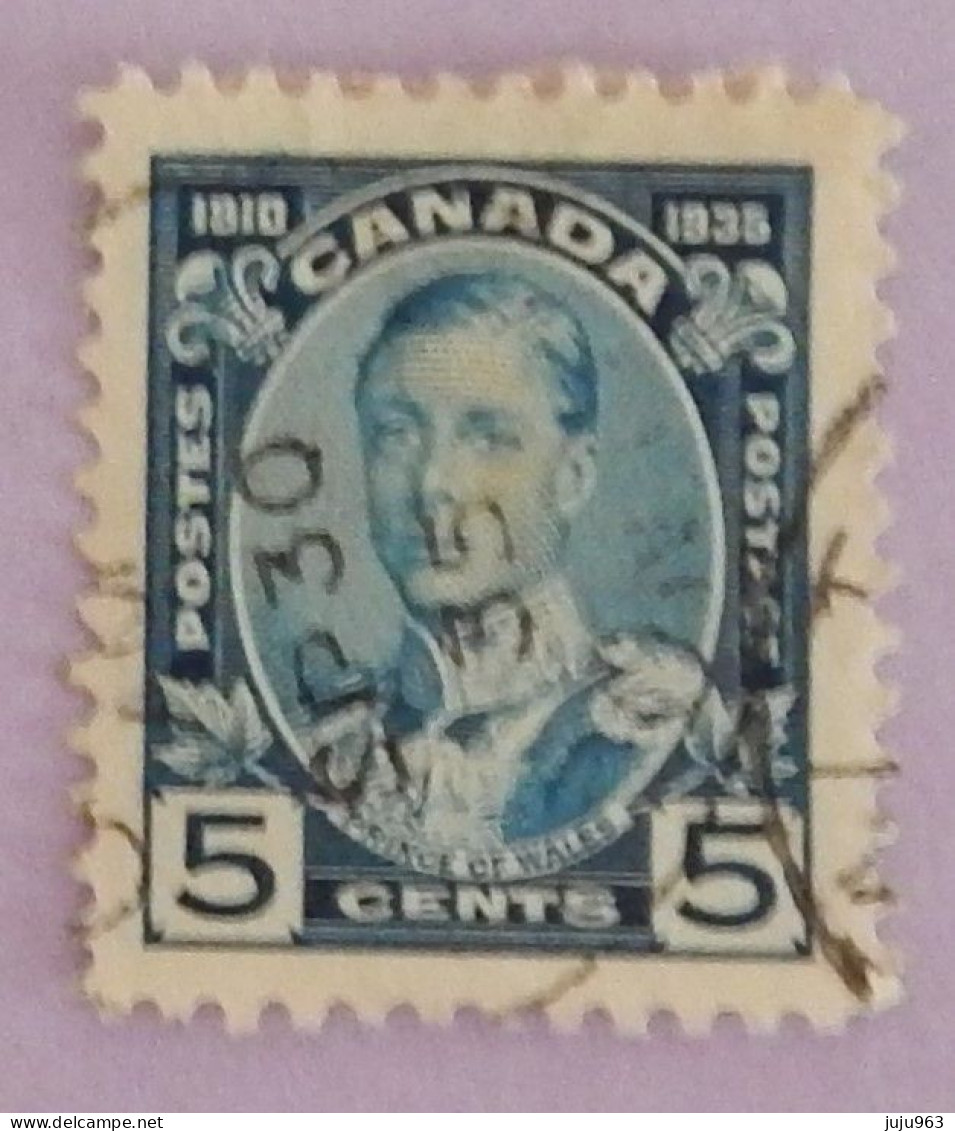 CANADA YT 176 OBLITERE " PRINCE DE GALLES" ANNÉE 1935 - Usati