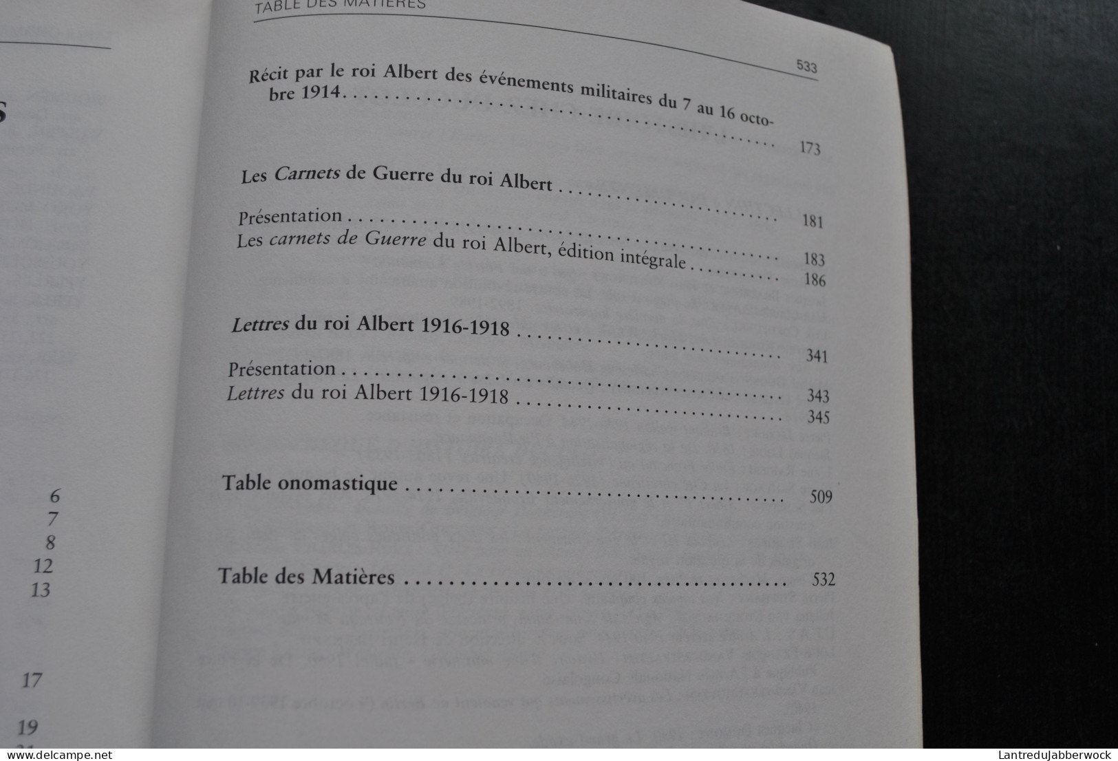 Albert Ier Carnets Et Correspondance De Guerre 1914-1918 - Marie Rose THIELEMANS WW1 14 18 Mondiale Yser Belgique Roi - Guerra 1914-18