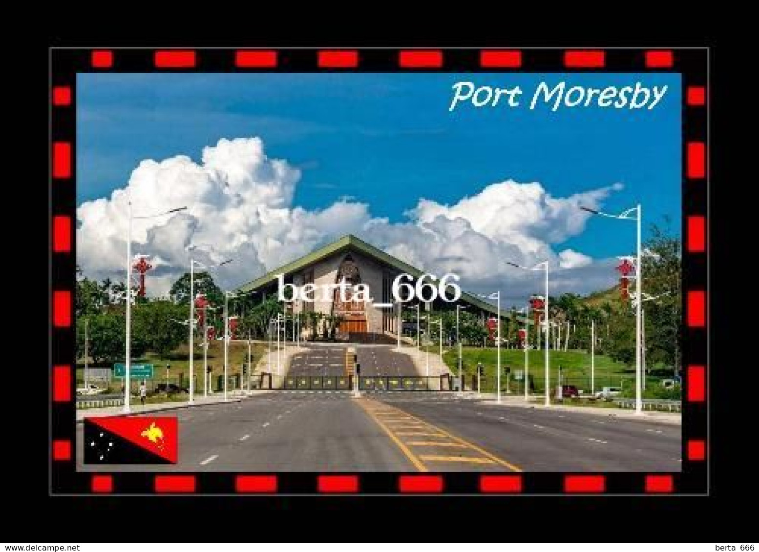 Papua New Guinea Port Moresby Parliament New Postcard - Papouasie-Nouvelle-Guinée