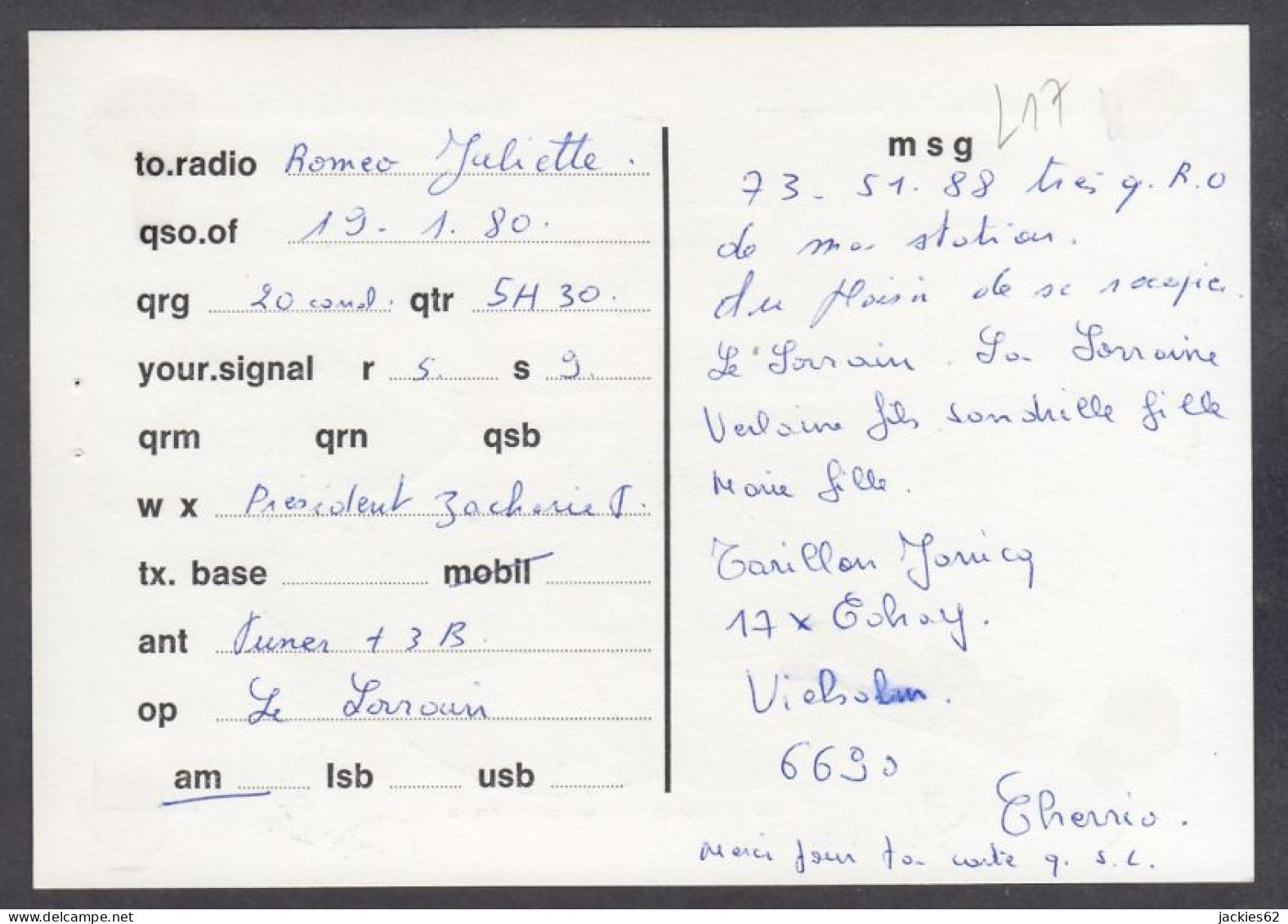 129752/ Carte Radio Amateur - Radio Amatoriale