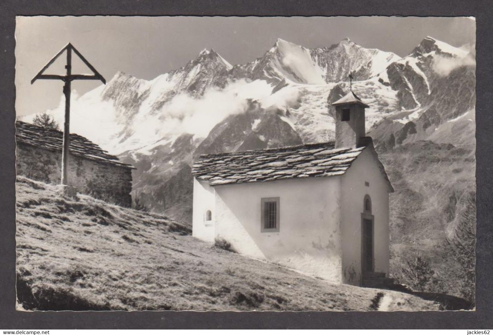 110499/ SAAS-GRUND, Kapelle Auf Triftalp Ob Saas-Grund Mit Mischabelgruppe - Saas-Grund