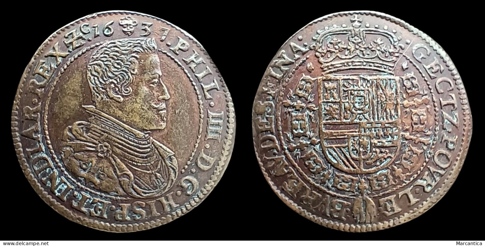 Spanish Netherlands, Filips IV (Philippe IV), Bureau Of Finances, 1637, Brussel/Bruxelles - Sonstige & Ohne Zuordnung