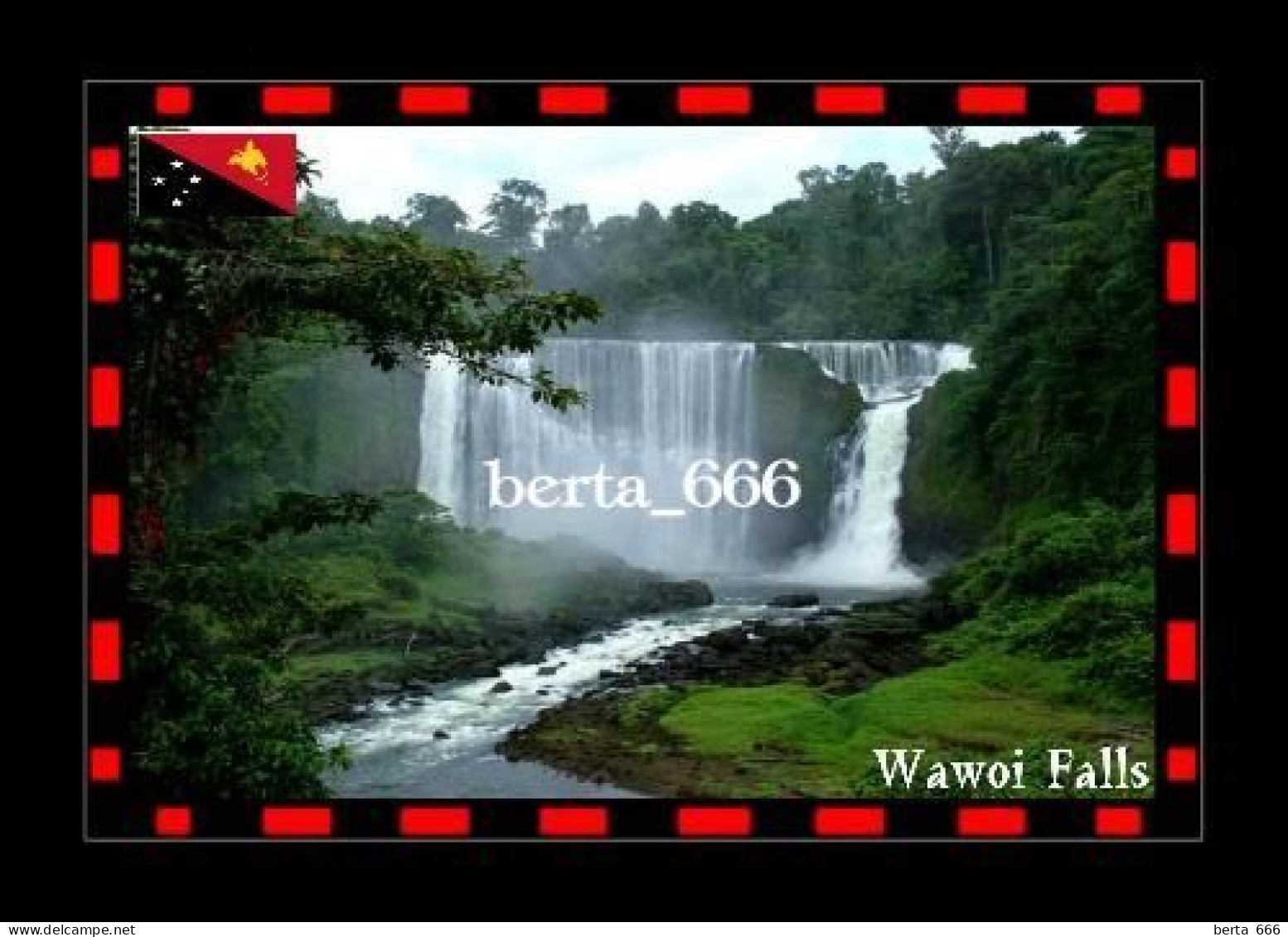 Papua New Guinea Wawoi Falls New Postcard - Papua Nueva Guinea