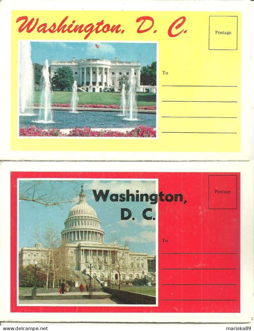 LOT 8 CPA/CPM + 2 CARNETS PHOTOS WASHINGTON - Washington DC