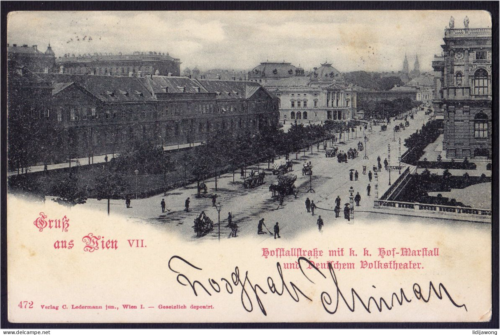 Gruss Aus Wien - Old Postcard 1899 Ledermann (see Sales Conditions) - Wien Mitte