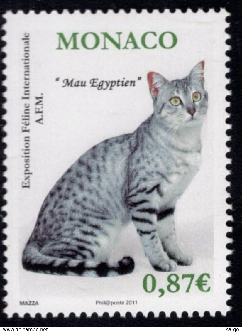 MONACO - 2011 - FAUNA - ANIMALS -  CAT - CATS - GATTI - 1 V - MNH - - Katten