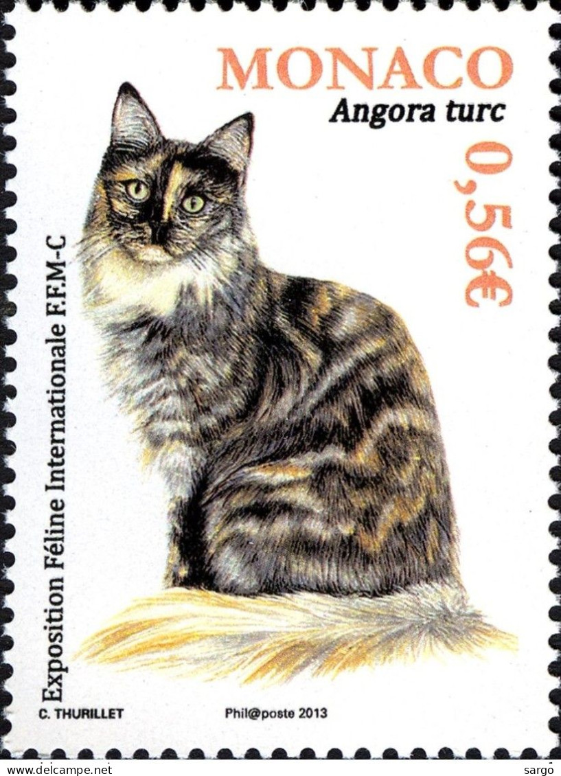 MONACO - 2013 - FAUNA - ANIMALS -  CAT - CATS - GATTI - 1 V - MNH - - Chats Domestiques