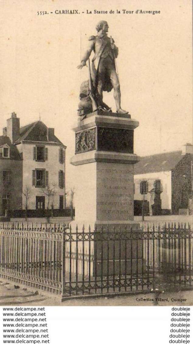 D29  CARHAIX  La Statue De La Tour D' Auvergne  ..... - Carhaix-Plouguer