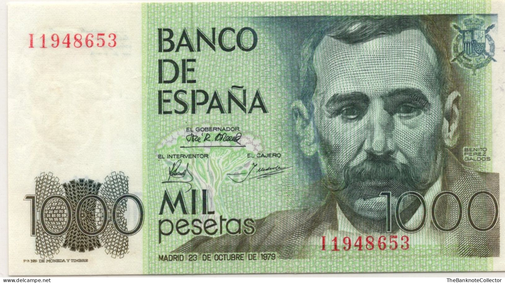 Spain 1000 Pesetas 1979  P-158 UNC - [ 4] 1975-… : Juan Carlos I