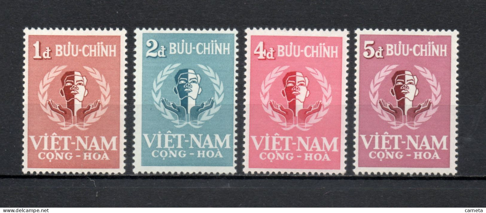 VIETNAM DU SUD   N° 94 à 97   NEUFS SANS CHARNIERE COTE 3.50€     RESPECT DE LA PERSONNE - Vietnam