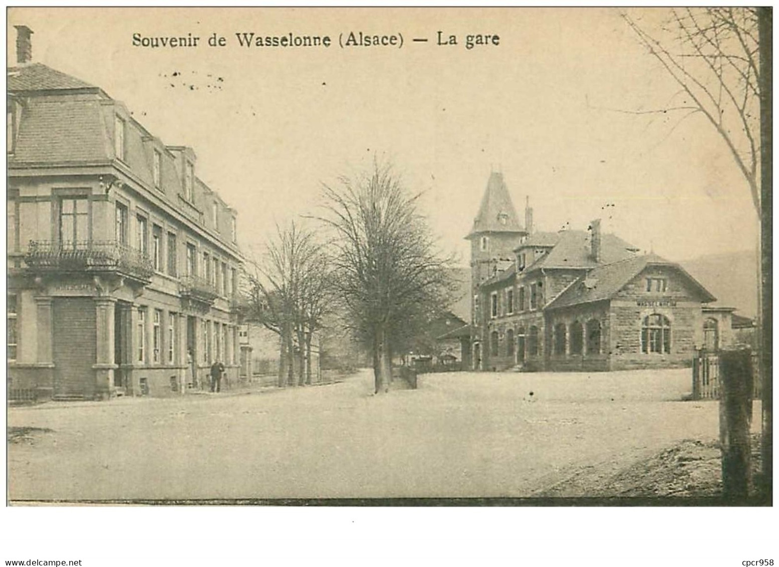 67 .n°39222 . Souvenir De Wasselonne.la Gare - Wasselonne