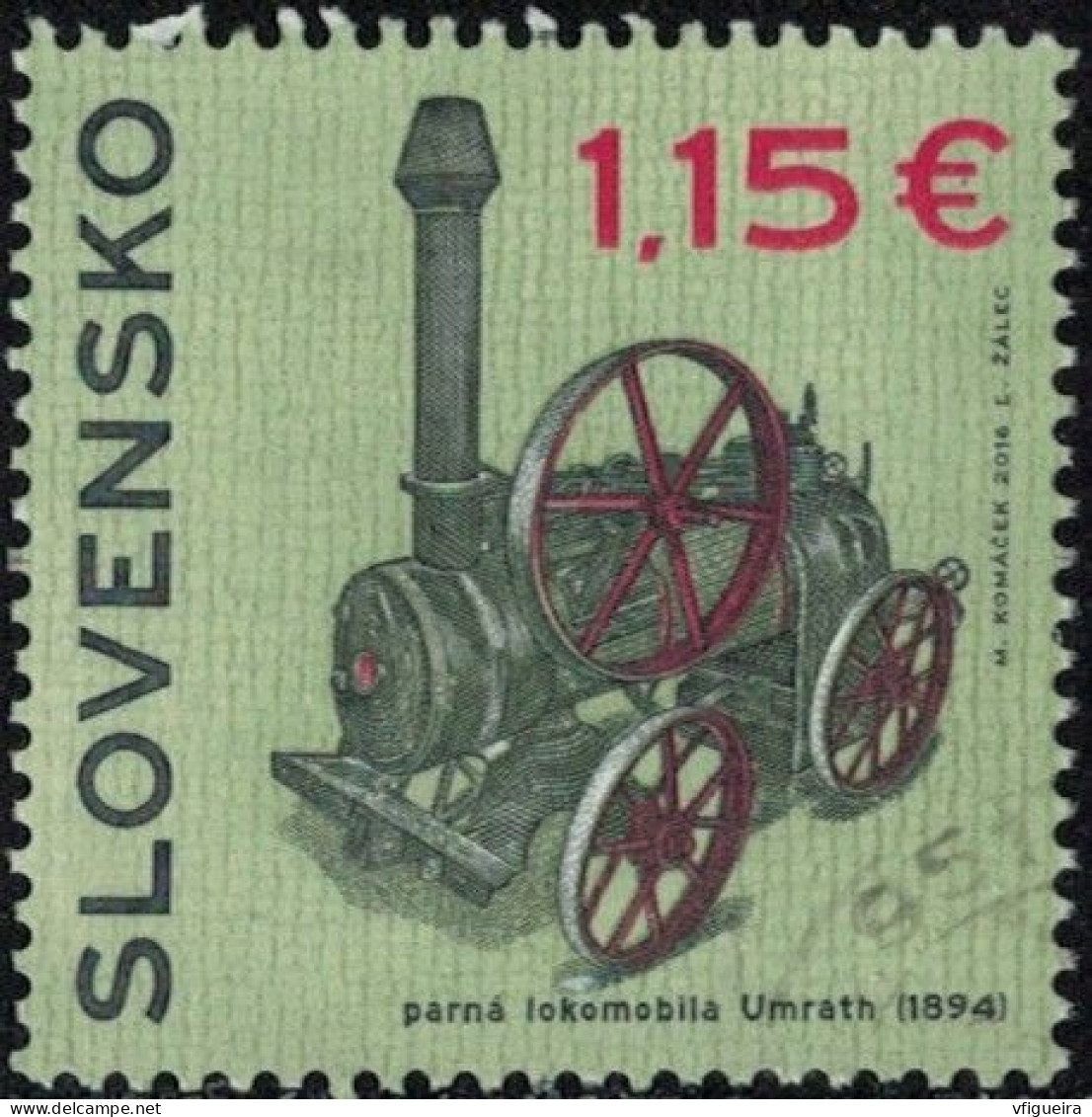 Slovaquie 2016 Oblitéré Used Locomotive à Vapeur Umrath Y&T SK 687 SU - Used Stamps