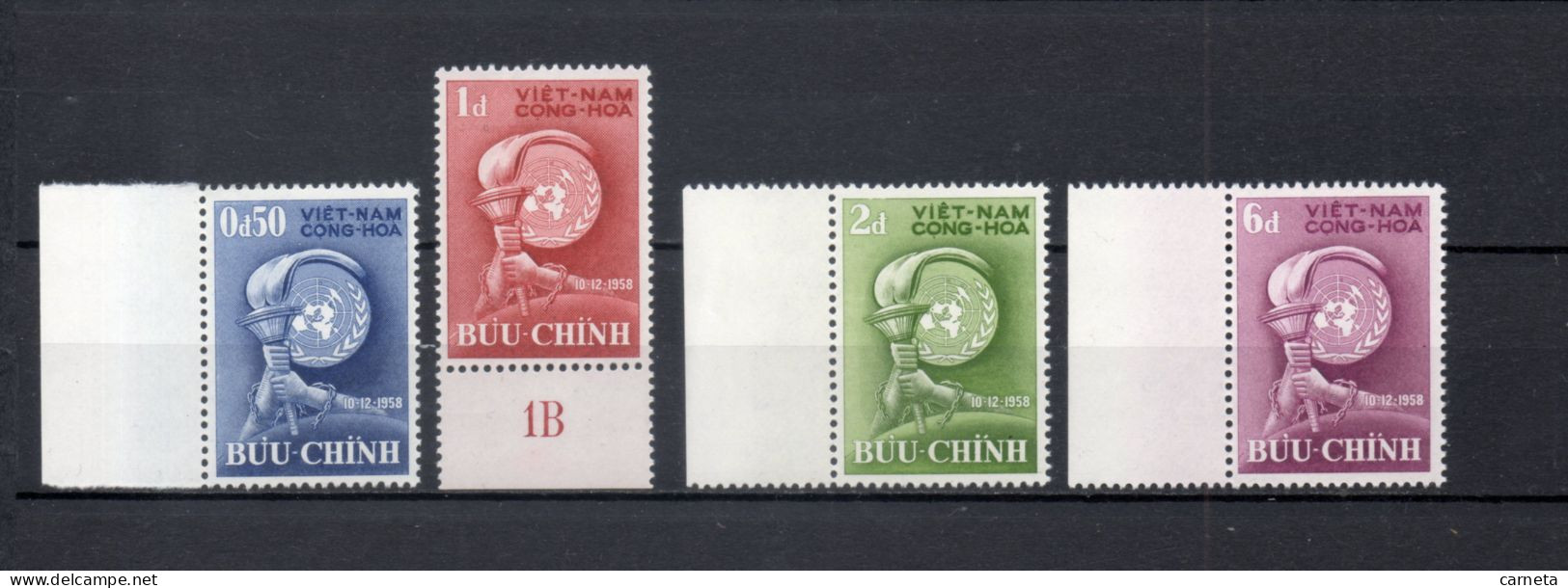 VIETNAM DU SUD   N° 98 à 101   NEUFS SANS CHARNIERE COTE 3.50€     DROITS DE L'HOMME - Vietnam