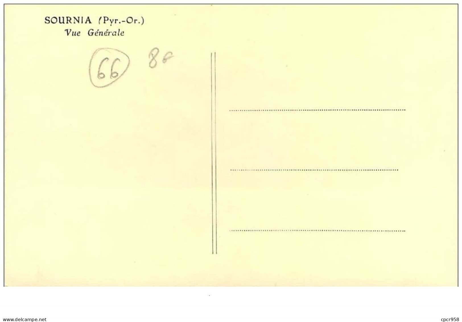 66 . N°40756 . Sournia.vue Generale .cpsm  14 X 8.5 Cm - Sournia