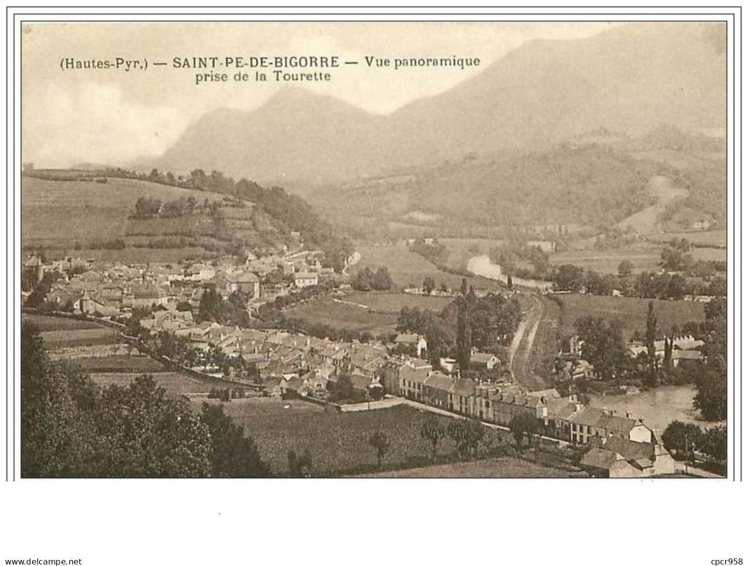 65.ST PE DE BIGORRE.VUE PANORAMIQUE PRISE DE LA TOURETTE - Saint Pe De Bigorre