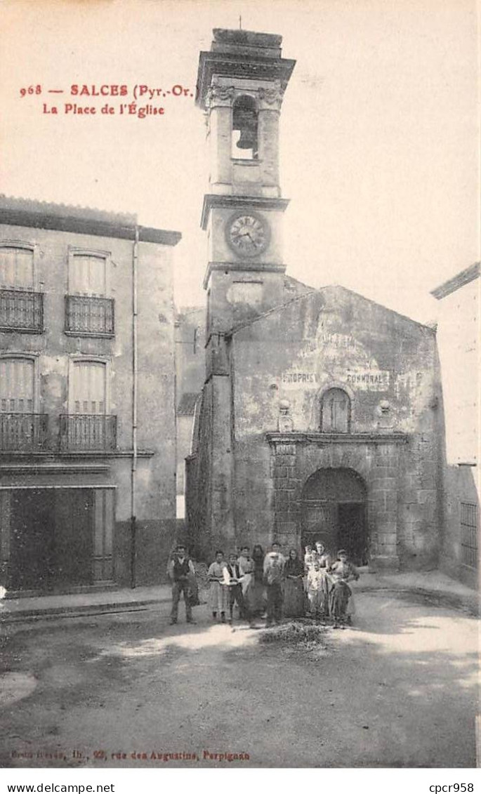 66 - SALCES - SAN34806 - La Place De L'Eglise - Salses