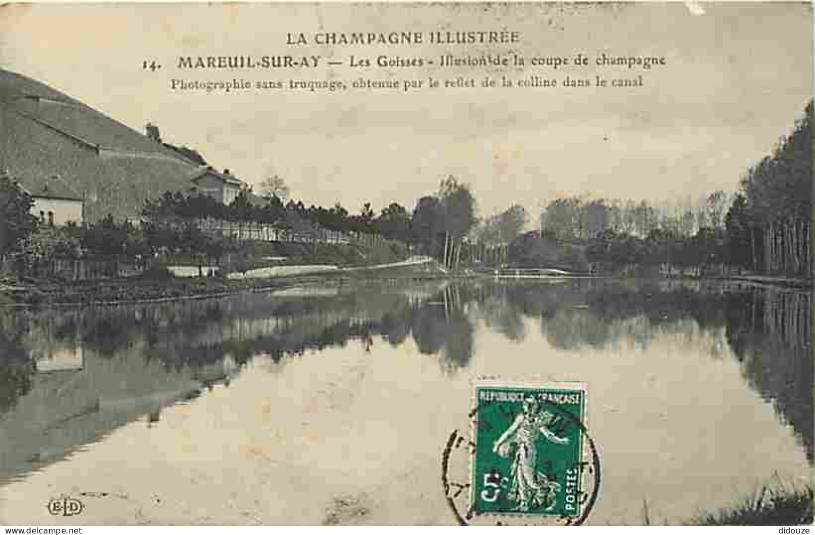 51 - Mareuil Sur Ay - Les Goisses - Illusion De La Coupe De Champagne - Oblitération Ronde De 1912 - CPA - Voir Scans Re - Mareuil-sur-Ay