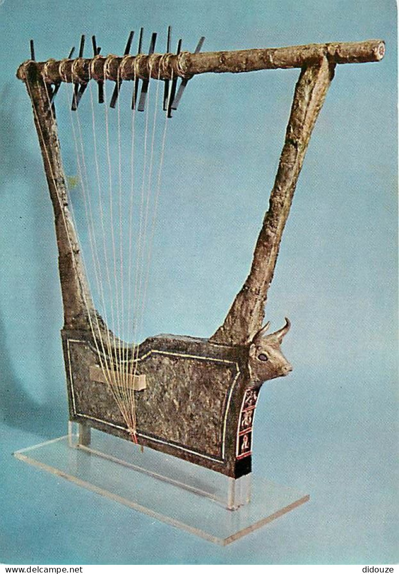 Art - Antiquité - The British Museum - Silver Lyre - Silver Lyre With Inlaid Front From 'The Great Death Fit' At Ur, Now - Antiquité