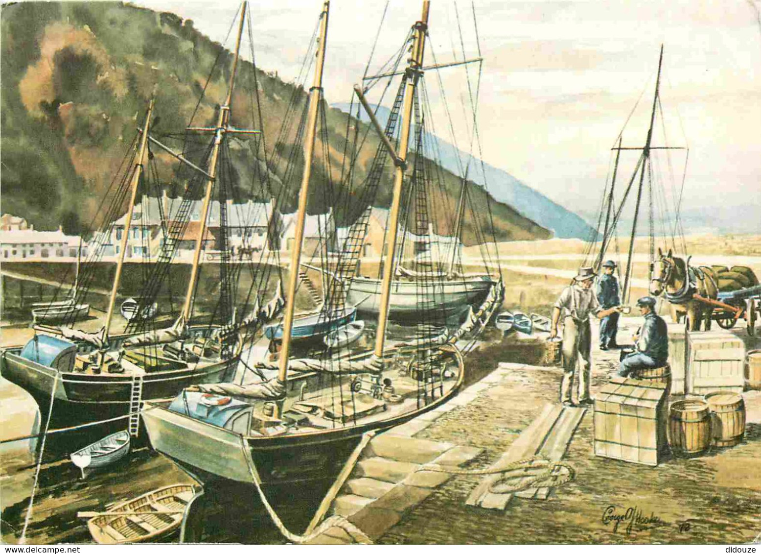 Angleterre - Minehead - Harbour - Art Peinture De Georges Hooker - Somerset - England - Royaume Uni - UK - United Kingdo - Minehead