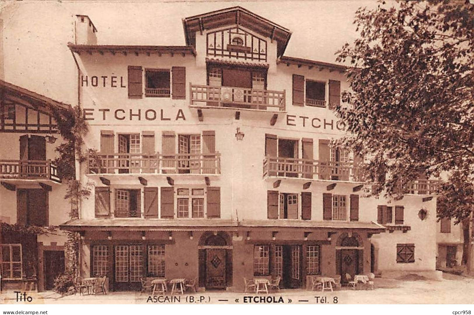 64 - ASCAIN - SAN26302 - Hôtel "Etchola" - Ascain