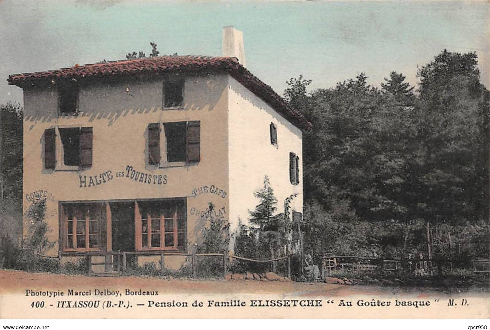 64 - ITXASSOU - SAN24551 - Pension De Famille ELISSETCHE - "Au Goûter Basque" - Itxassou