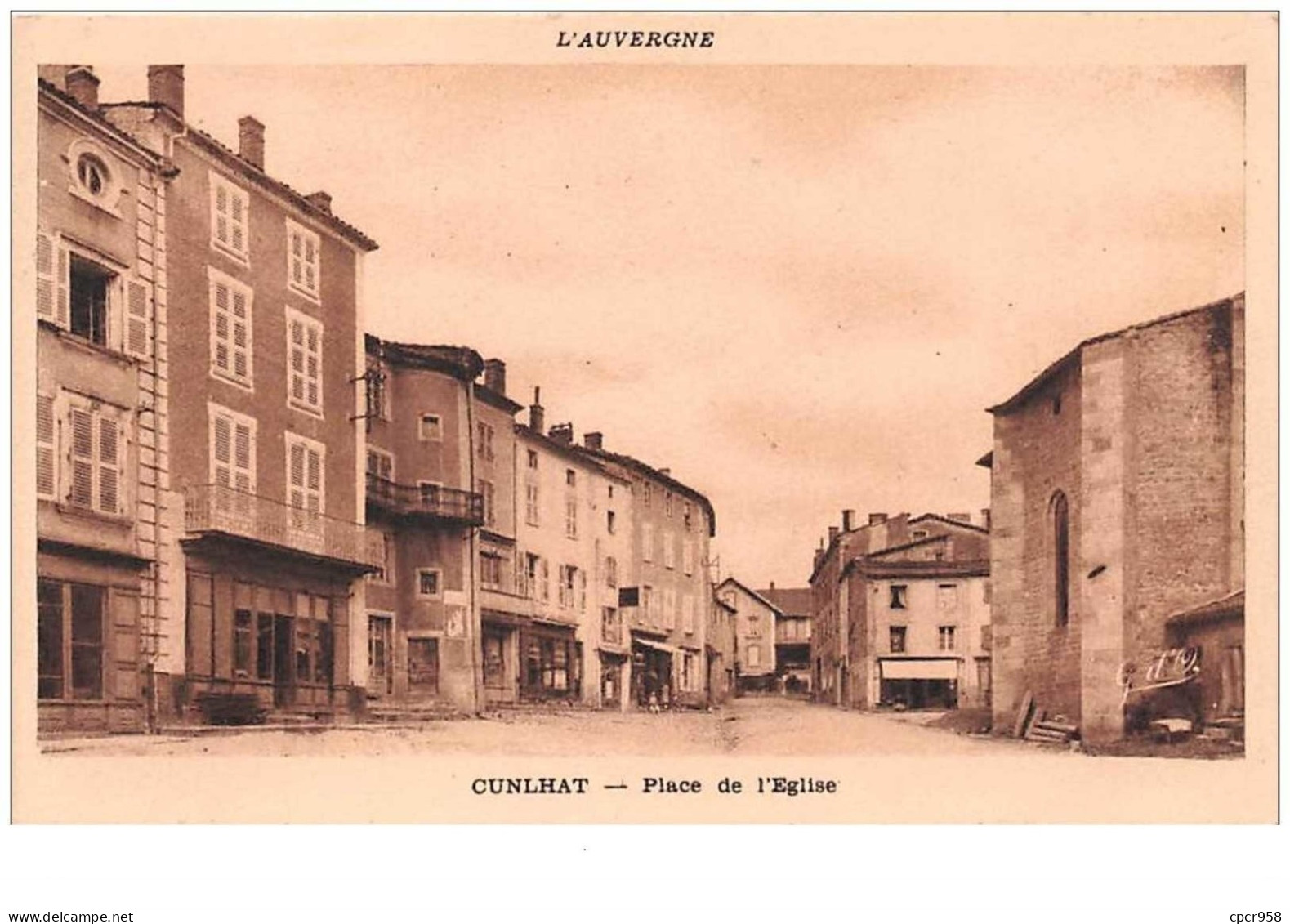 63 . N°49100 . Cunlhat . Place De L Eglise - Cunlhat