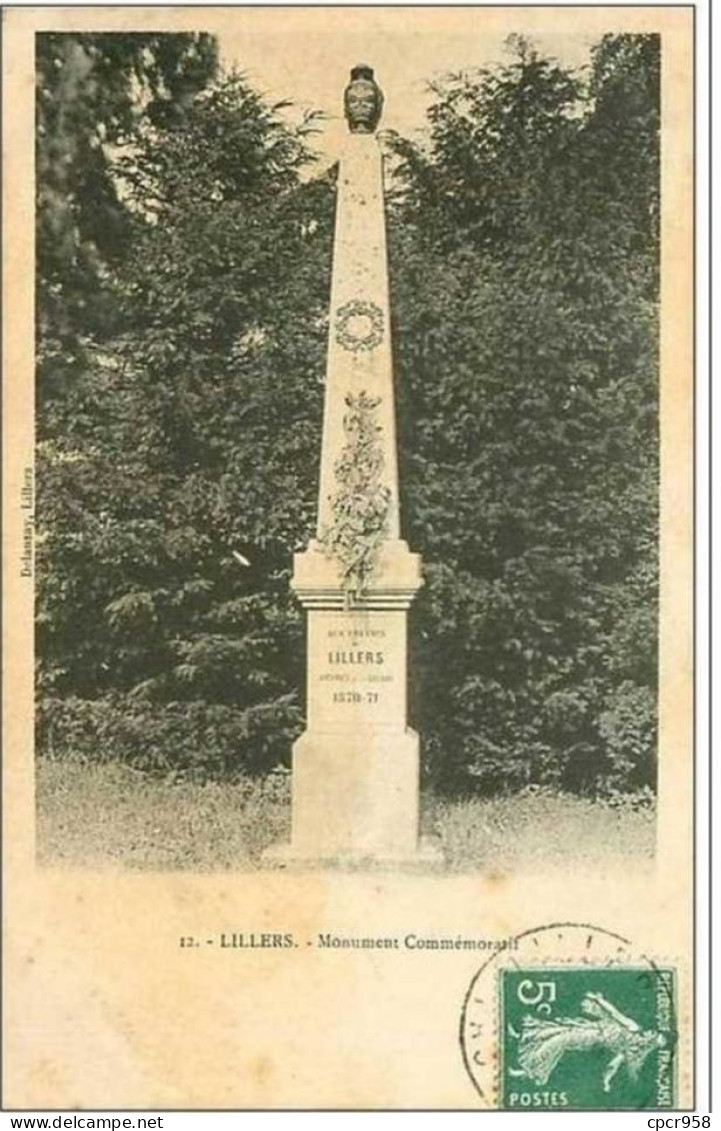 62.LILLERS.MONUMENT COMMEMORATIF - Lillers