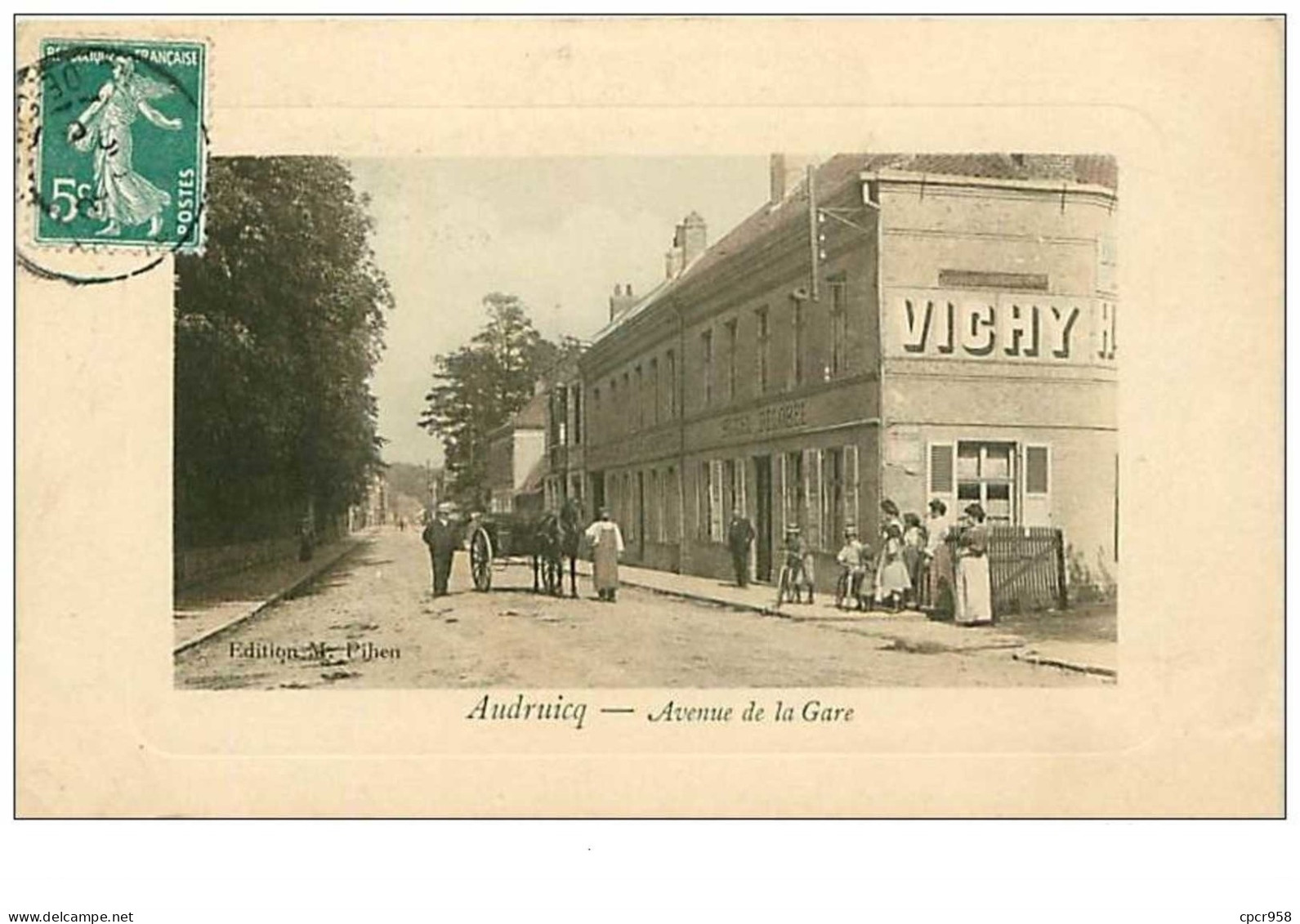 62.AUDRUICQ.n°1395.AVENUE DE LA GARE.HOTEL DE LOBEL - Audruicq