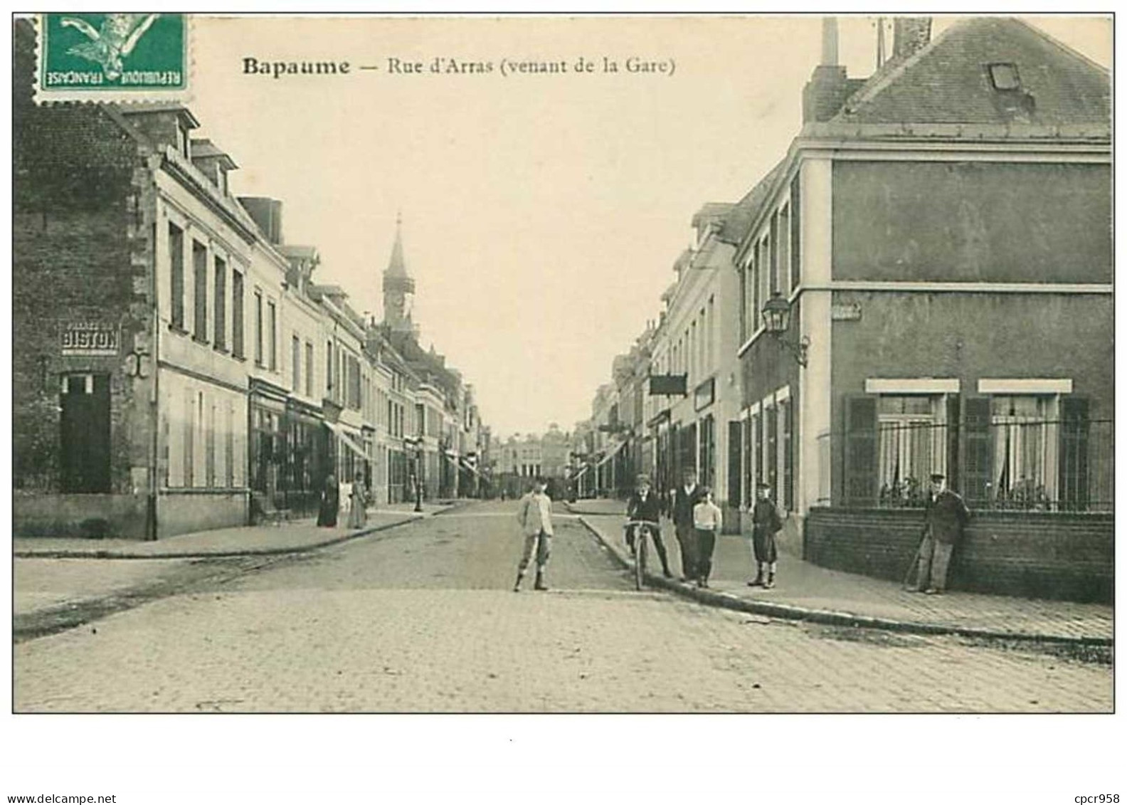 62.BAPAUME.n°83.RUE D'ARRAS (VENANT DE LA GARE).RARE - Bapaume