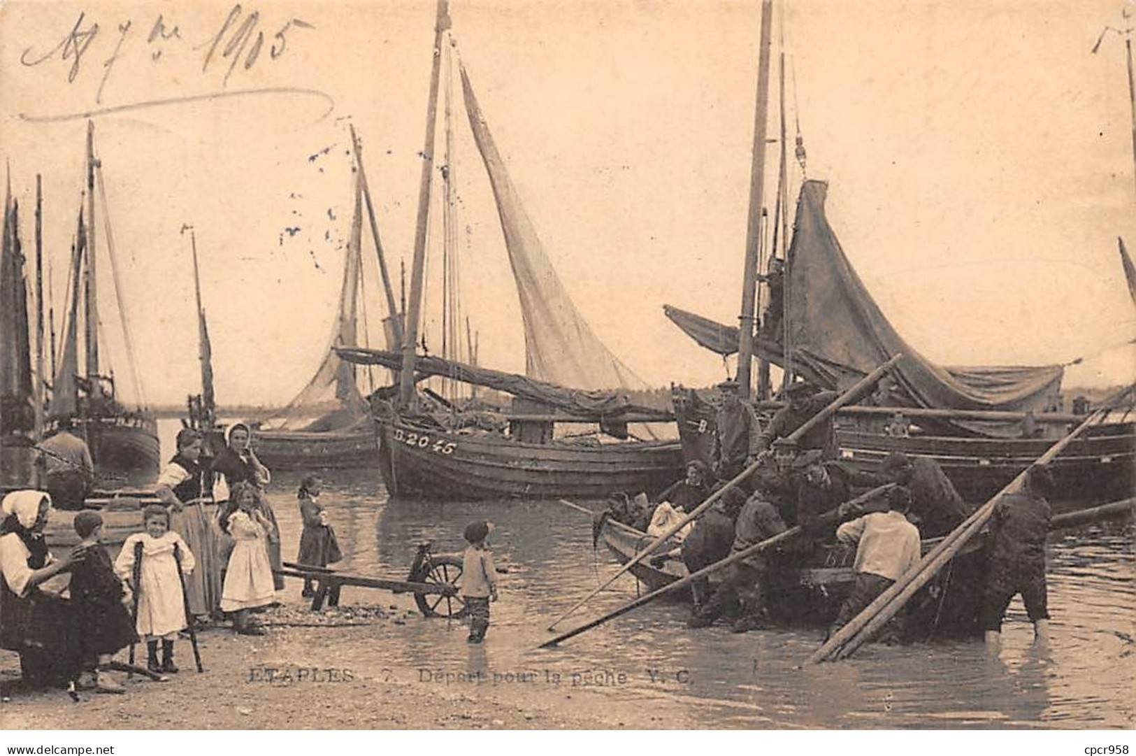 62 - ETAPLES - SAN42544 - Départ Pour La Pêche - Etaples