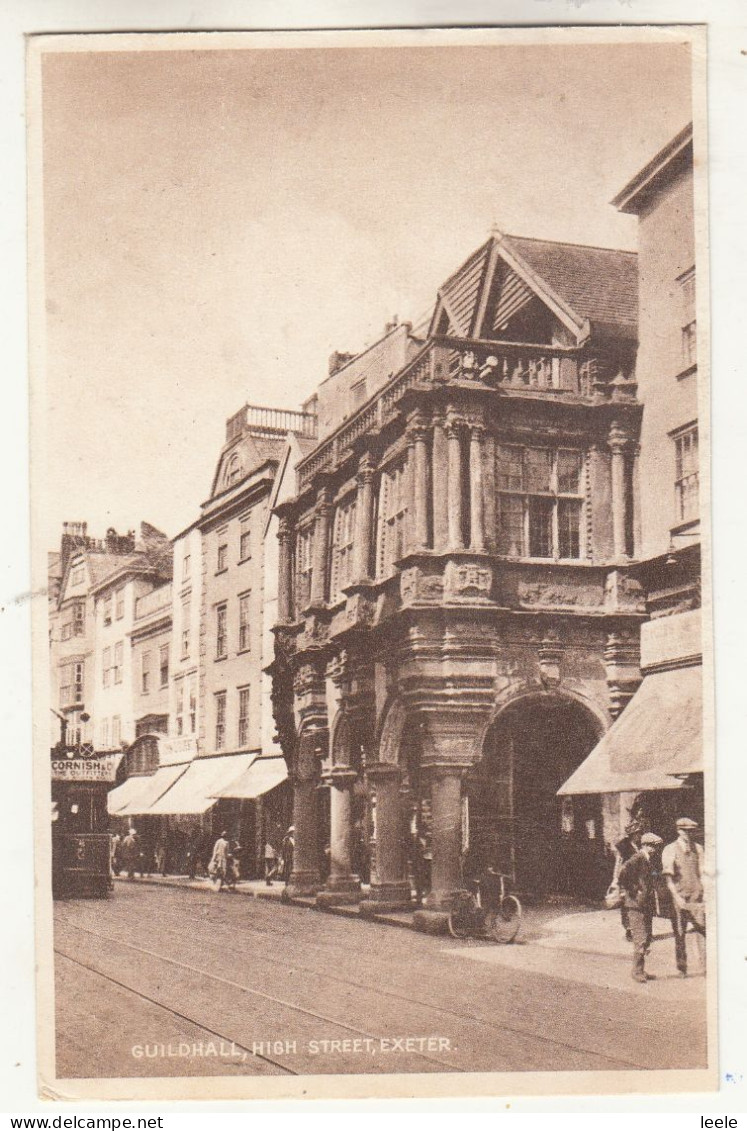 DD30. Vintage Postcard.  Guildhall, High Street, Exeter. Devon - Exeter