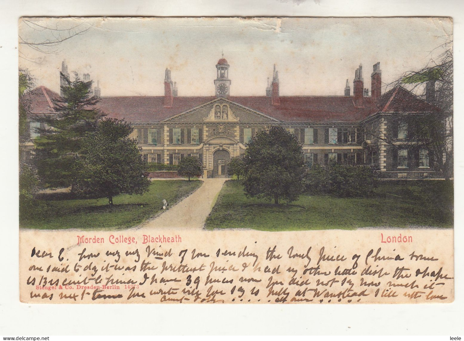 DD29. Antique Undivided Postcard. Morden College, Blackheath, London. - Londen - Buitenwijken