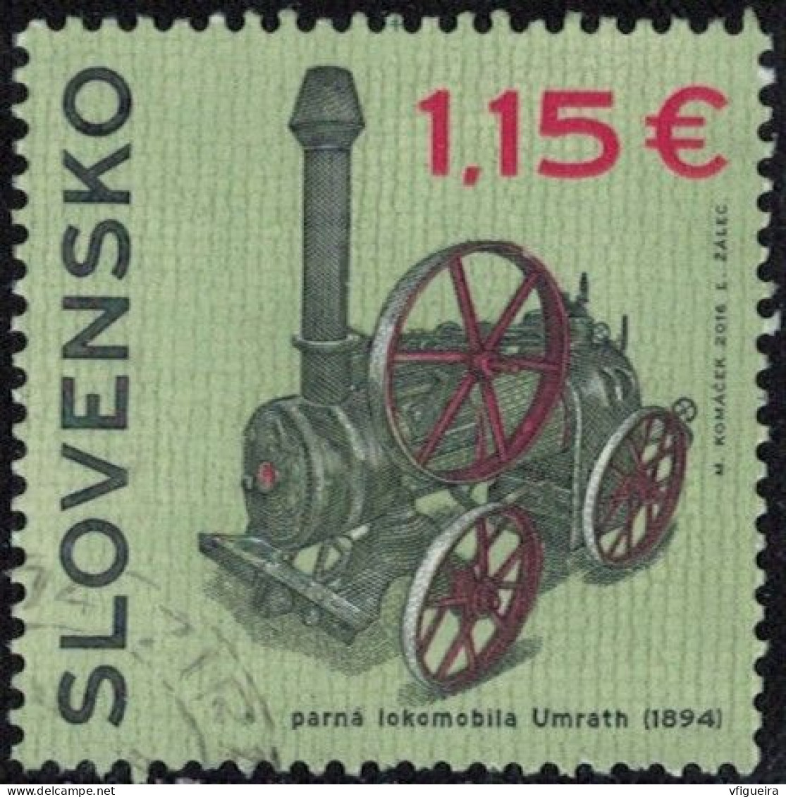 Slovaquie 2016 Oblitéré Used Locomotive à Vapeur Umrath Y&T SK 687 SU - Used Stamps