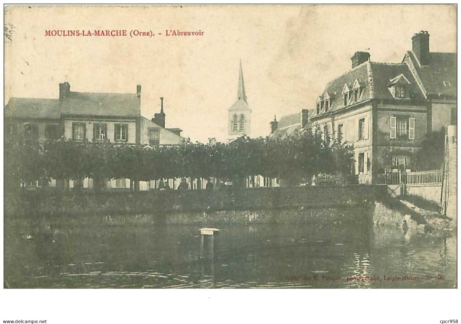 61.MOULINS LA MARCHE.n°15681.L'ABREUVOIR - Moulins La Marche