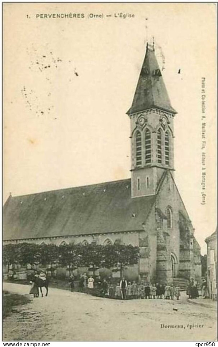 61.PERVENCHERES.L'EGLISE - Pervencheres