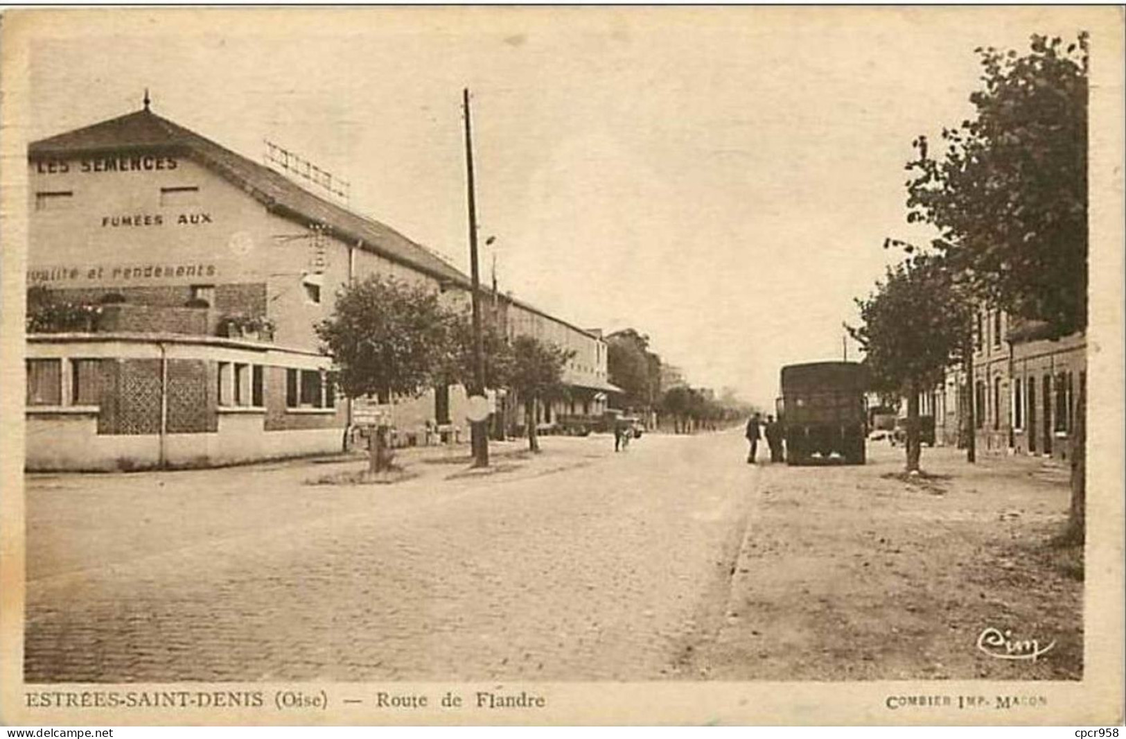 60.ESTREES SAINT DENIS.ROUTE DE FLANDRE - Estrees Saint Denis